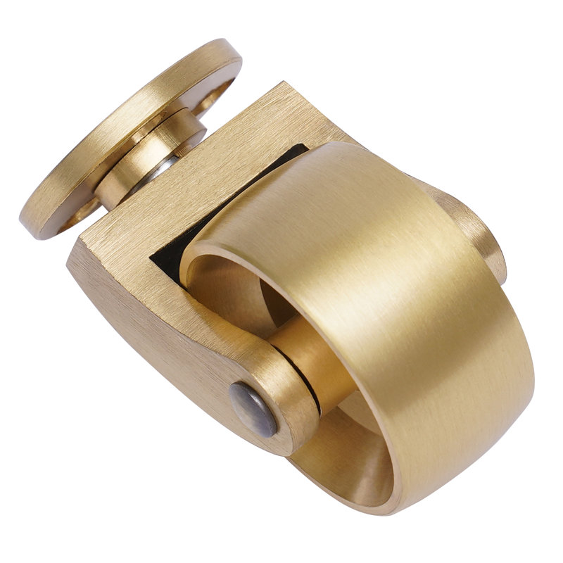 Heavy-Duty Gold Brass 360-Degree Swivel Casters Set of 4