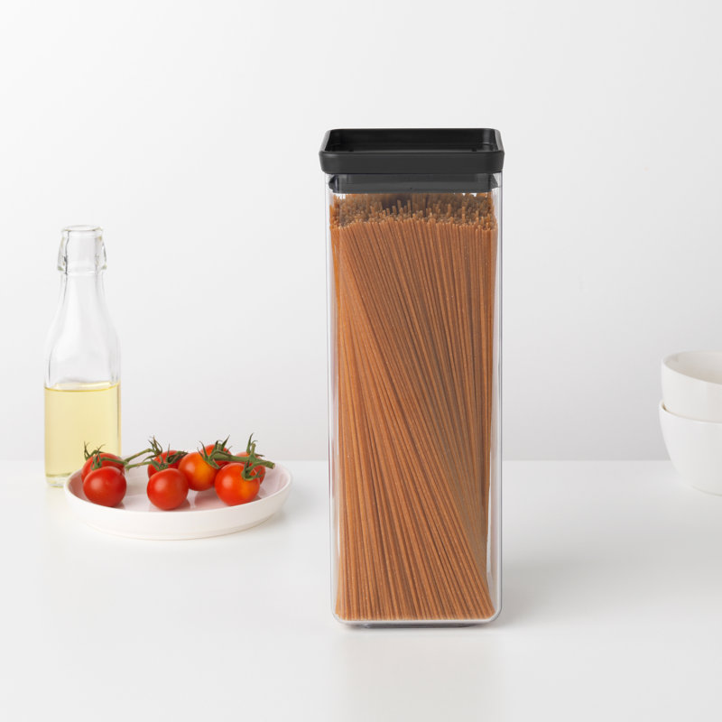 Brabantia Tasty + 2.5ml Stackable Canister, Dark Grey