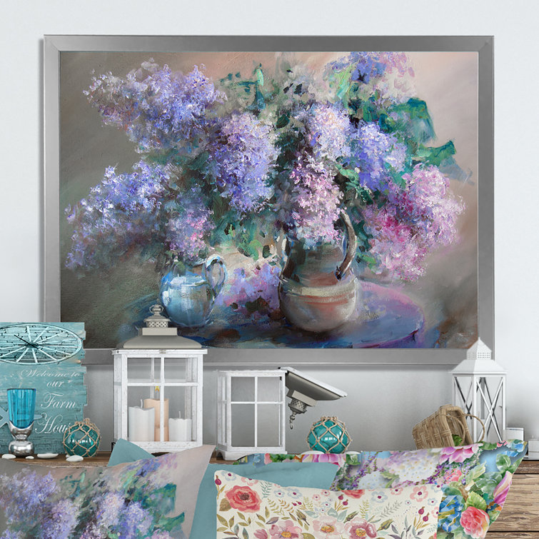 Still Life with Lilac and Peonies Painting