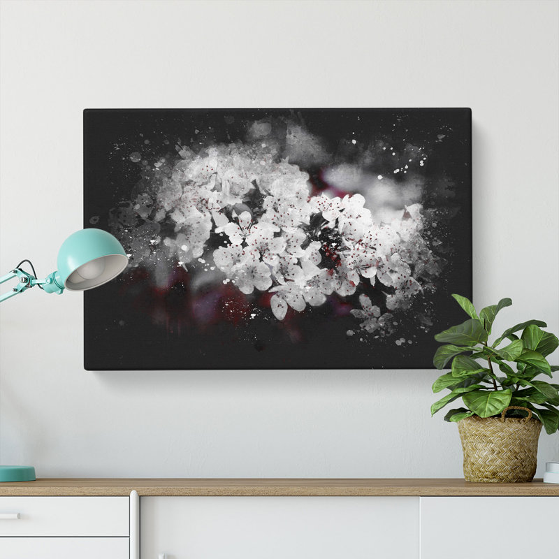 Winters Bloom Flowers - Wrapped Canvas, 35cm H x 50cm W x 3cm D