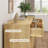 Fluted Dresser for Bedroom, Wooden Closet Clothes Storage Organizer for Living Room, Hallway-920766487