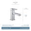 90 Degree Single Hole Bathroom Faucet with Drain Assembly-659868878