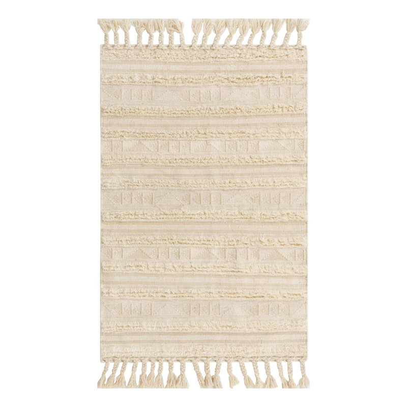 Performance Wool Striped Indoor Rug, Rectangle 4'1" x 6'1"