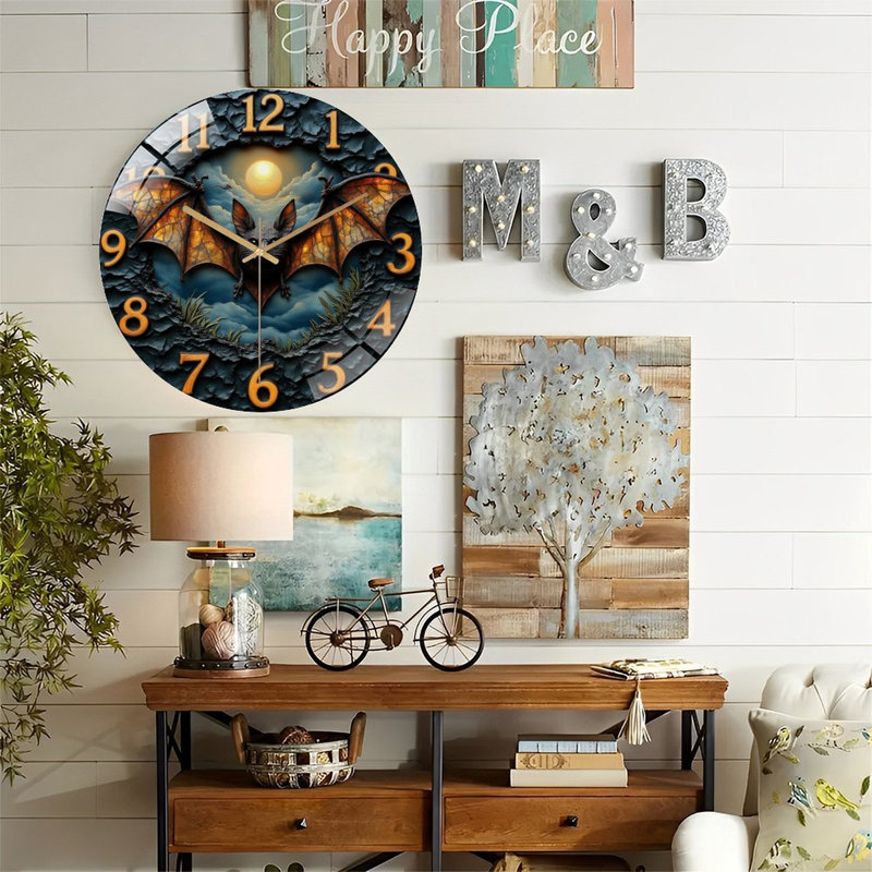 Horloge murale Bat