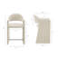Tabouret de comptoir en velours 37 po Talab Performance-406623765-406623767
