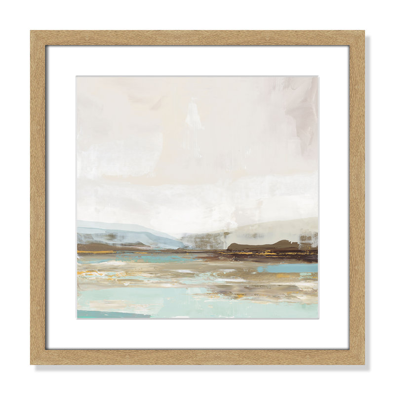 «Vibrance of Blue Print» par Allison Pearce, Naturel, H 17 po x l 17 po