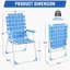 Chaises de jardin portatives en tissu-110697257