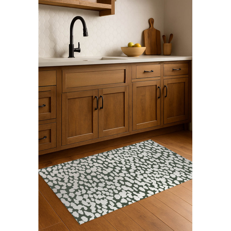 Tapis de cuisine léger antidérapant Animal Splat, Chimichurri, Rectangle 5 pi x 7 pi