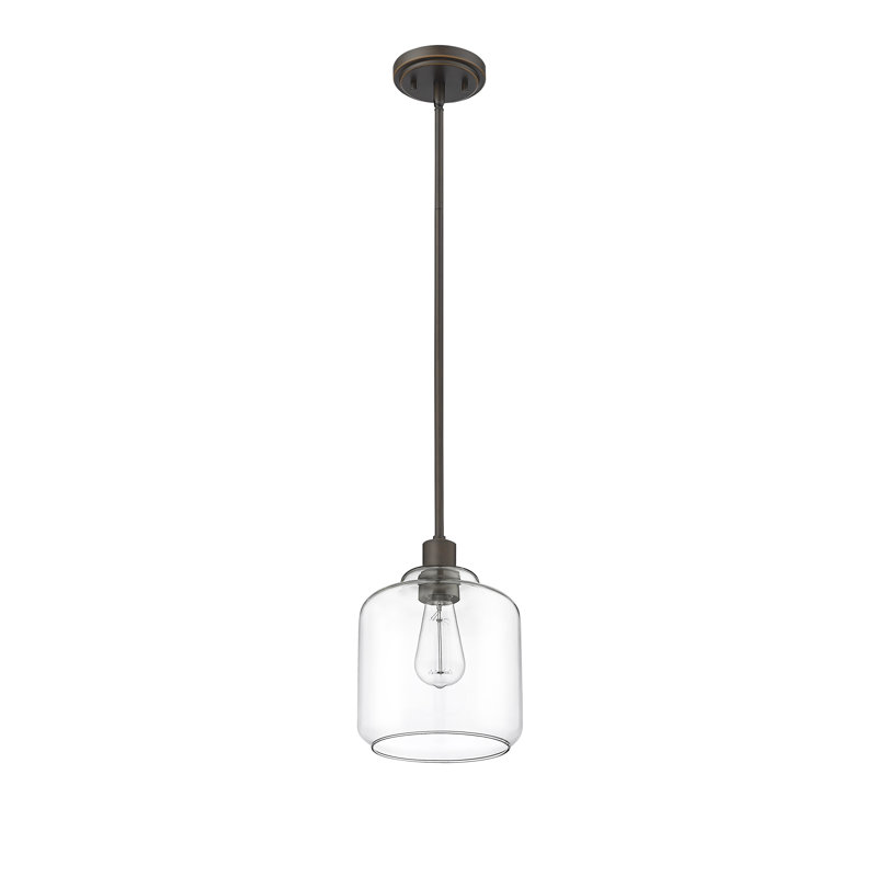 Asheville 1 - Light Dimmable Pendant, Rubbed Bronze