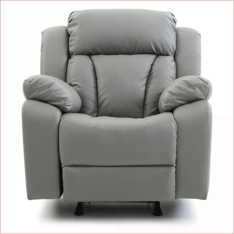 Fauteuils inclinables à bascule gris ardoise pour petits espaces confortables | Polyuréthane | Gris ardoise