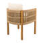 Ensemble repas d'extérieur avec table et chaises en bois d'acacia-117548529-117548530