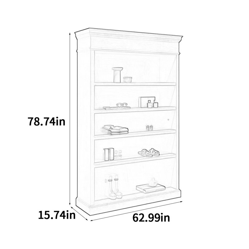 Armoire pour îlot central Simple Fashion, H 78,74 po x l 62,99 po x P 15,74 po