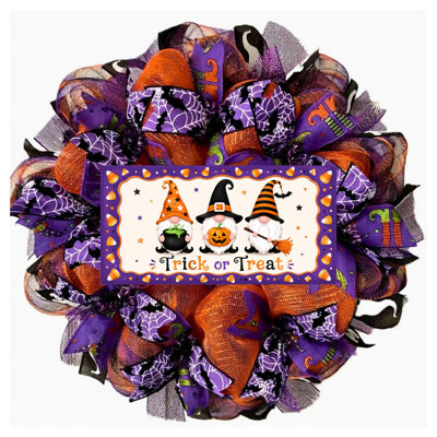 Couronne d'Halloween gnome