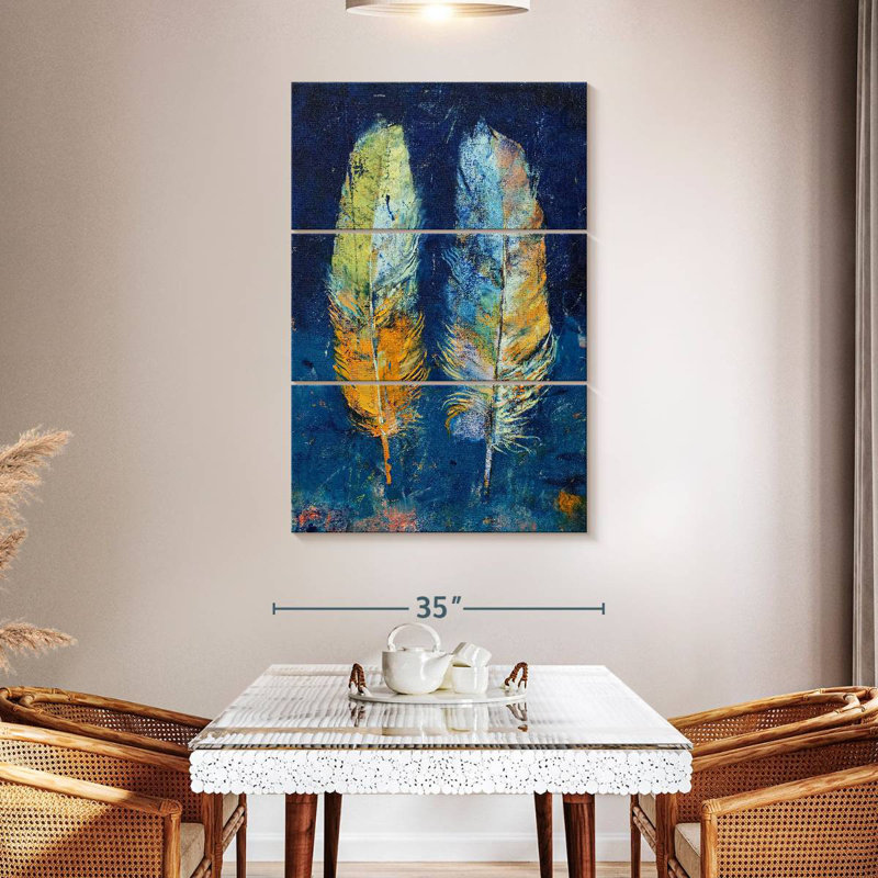 Kerner Feathers Duo, 50" H x 32" W