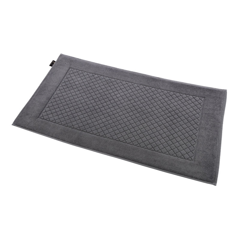 Tapis de salle de bain luxueux en coton turc doux surdimensionné 20 po x 30 po Luxury, Gris