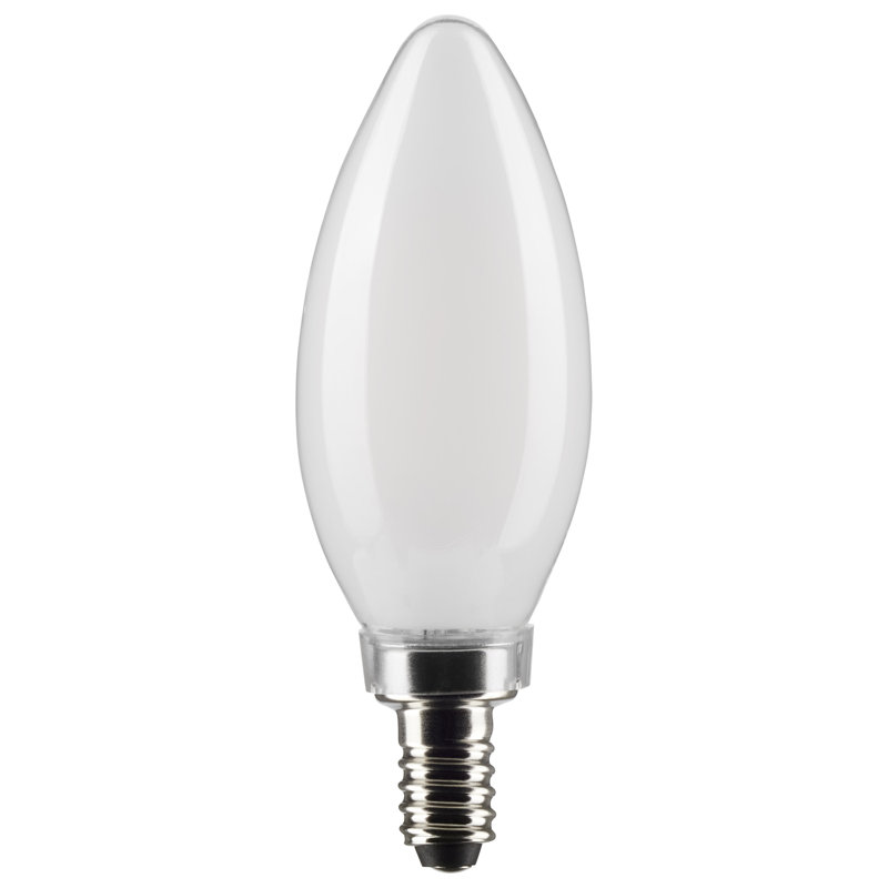 4 Watt (40 Watt Equivalent), B11 LED, Dimmable Light Bulb, Warm White E12/Candelabra Base, 2700K, 5.5W, 350 Lumens