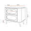 60cm W Metal Bedside Table