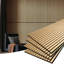 4Pièces de 23,6 po x 47,24 po à lambris d'aspect bois, panneaux muraux insonorisés 3D (31 pieds carrés / caisse)-88939580