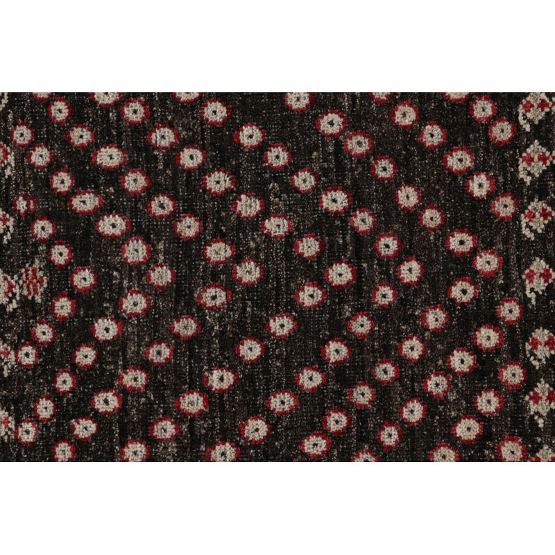 Burano Handmade Kilim Wool Floral Area Rug, Square 4'