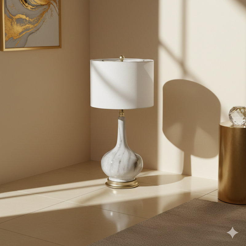 Lampe de table avec abat-jour