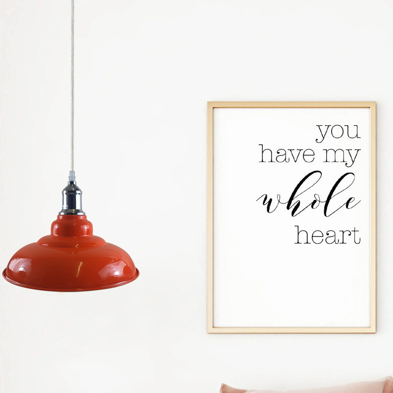 Palisade 1 - Light Chrome Pendant, Orange