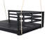 Lit à balançoire en bois d'acacia pour l'extérieur avec cordes en chanvre - Lit suspendu pour patio pleine grandeur, capacité de 350 lb, conception minimaliste ouverte pour patio, cour arrière, jardin-1394420849-1392500197
