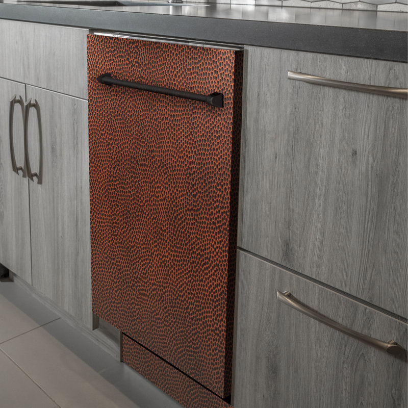 ZLINE 24 in. Fingerprint Resistant Control Dishwasher with Stainless Steel Tub and Style Handle, 52dBa