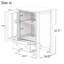 Armoire de rangement polyvalente avec portes vitrées simples et poignée cloche unique pour la présentation et la protection