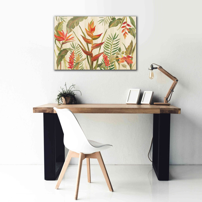 «Tropical Garden VII» par Silvia Vassileva, art mural sur toile, H 26 po x l 40 po x P 1,5 po