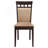 7-piece Extension Leaf Dining Table Set Cappuccino
