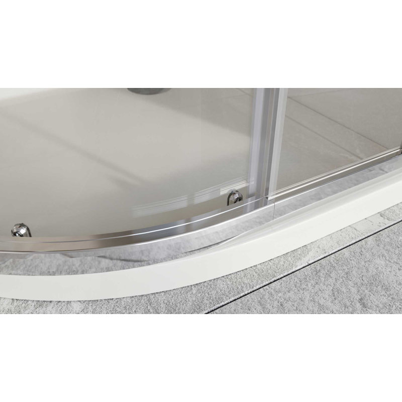 Feora Semi-Frameless Shower Enclosure, 1100mm W x 760mm D