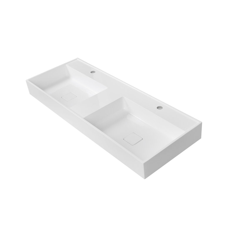 47.2" Solid Surface Resin Streamline Vanity Top