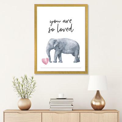 «You Are So Loved Elephant», reproduction d'art graphique