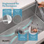 Roma Workstation Ledge 32" L x 19" W Undermount Kitchen Sink with Basket Strainer-542242921