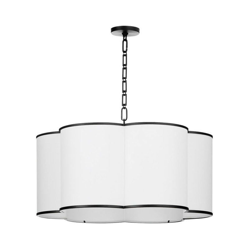 Tissu Marietraud 6LT - PENDANT, Matte Black
