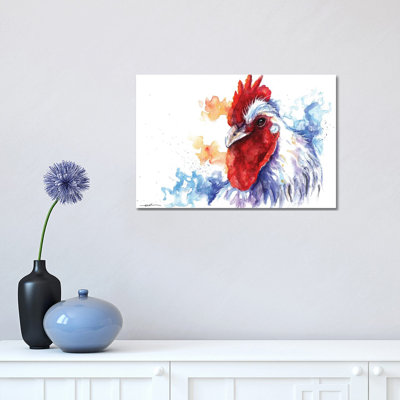 Cock-a-Doodle-Doo 1 Piece Wrapped Canvas Wall Art