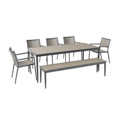 Genevieve Rectangular 78'' Long Dining Set