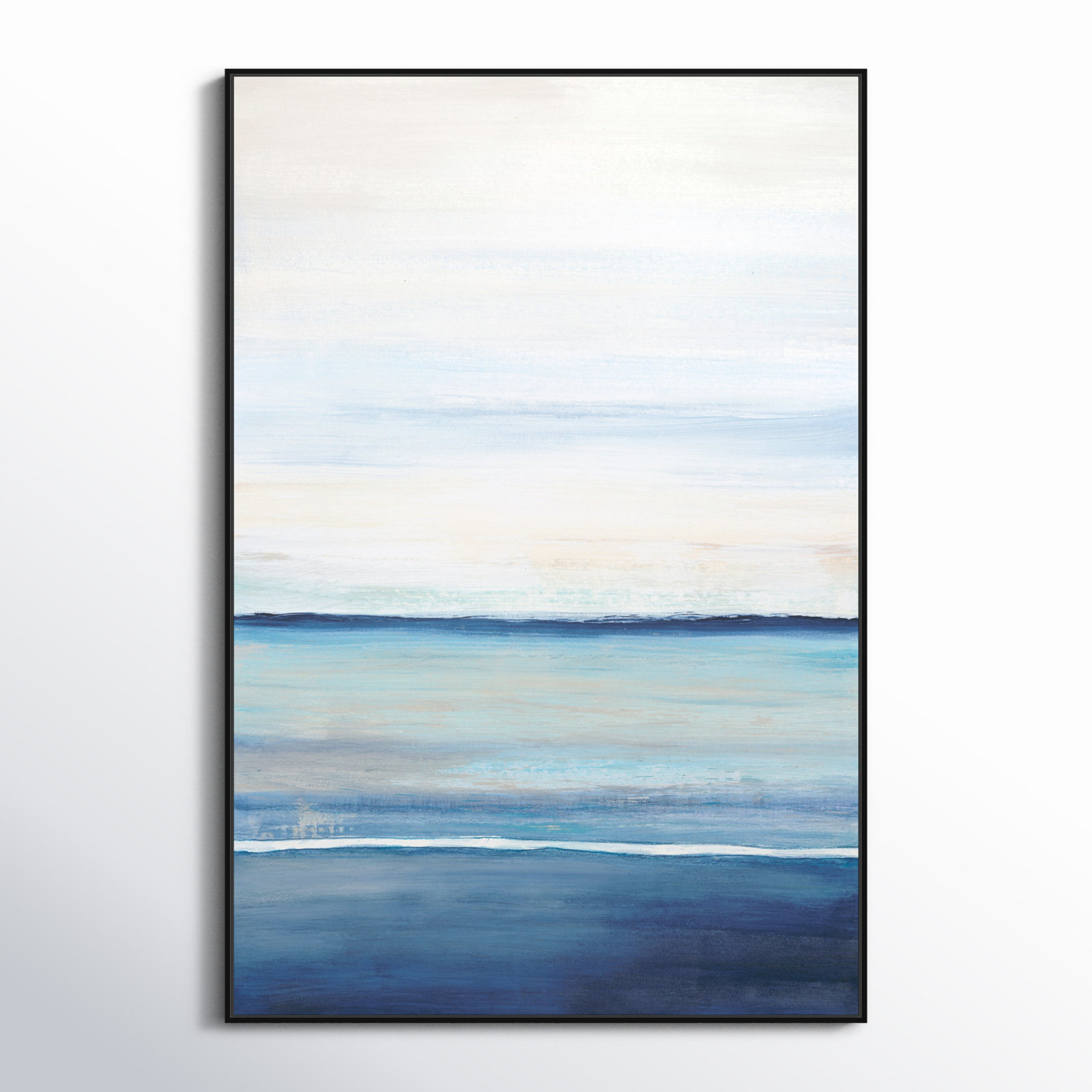 Emmit "Distant Whispers" Print by Filippo Ioco, Black Framed Canvas, 61.5" H x 41.5" W x 2" D