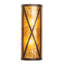 Rustic Lodge Glass Flush Mounted Sconce