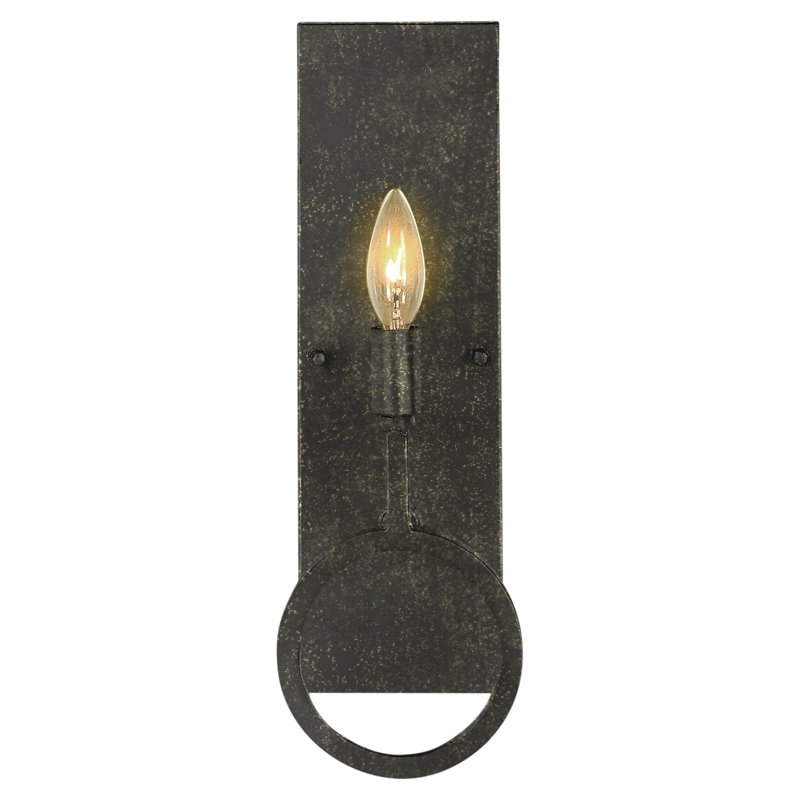 Nicole 1 - Light Candle Wall Light, Antique Black