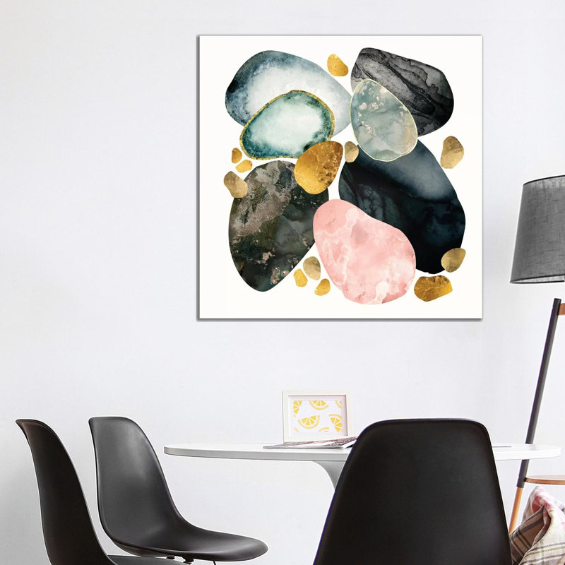 Pebble Abstract - Print on Canvas, No Framed, 66.04 cm H x 66.04 cm W x 1.91 cm D