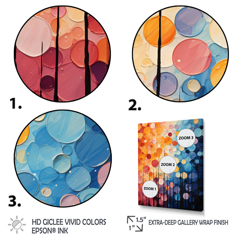 Mid Century Retro Rhythms II - Décoration murale abstraite, H 20 po x l 12 po x P 1 po, Cadre flottant noir
