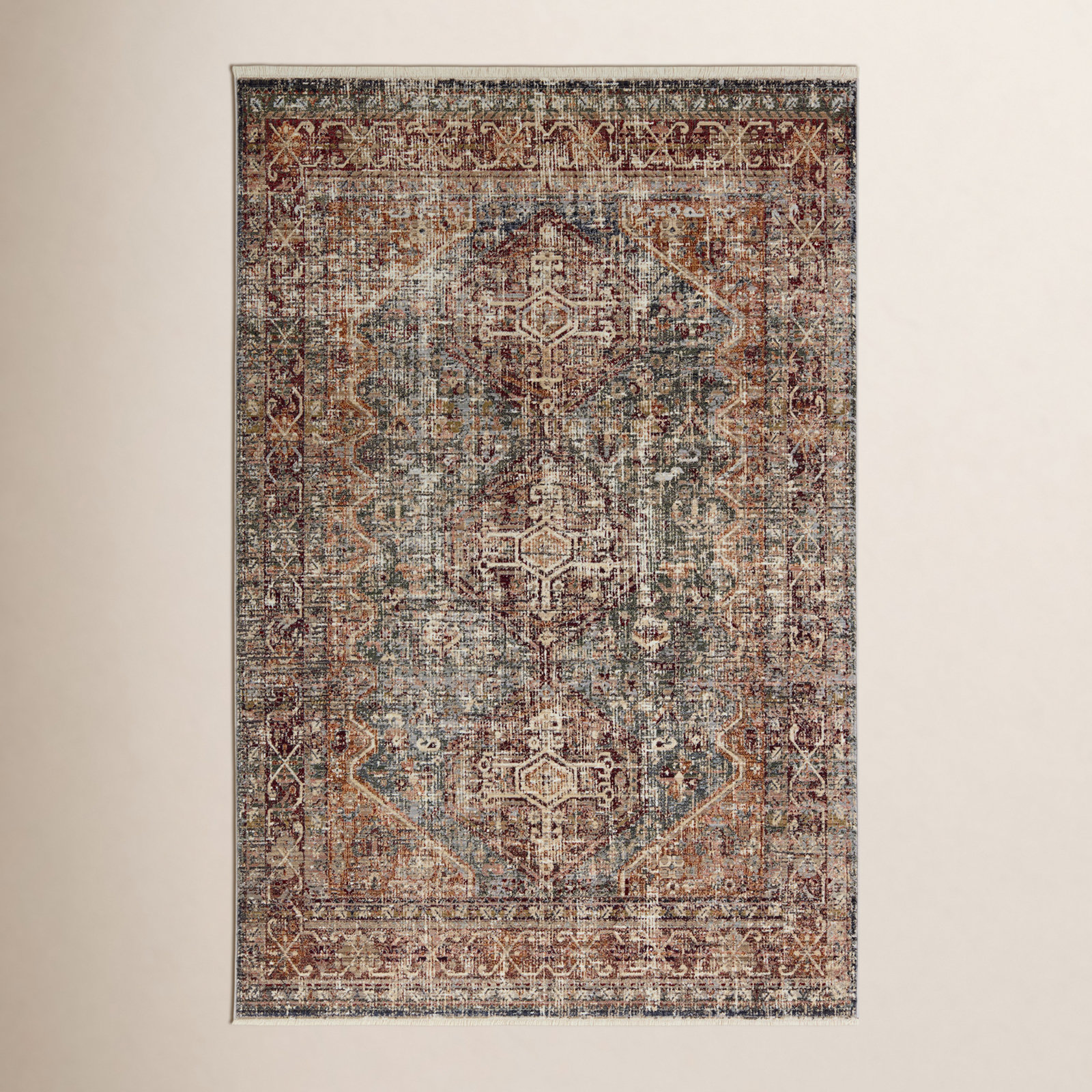 Birch Lane™ Clemente Oriental Machine Woven Polypropylene Area Rug in ...