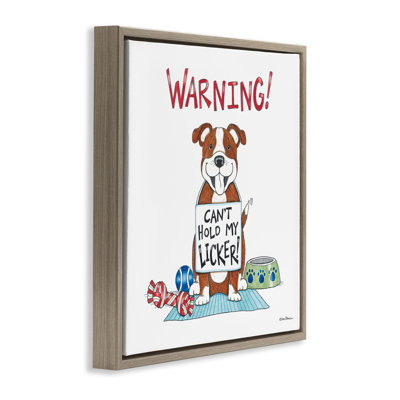 Drôle de canard «Licker Dog Floater» par Deb Strain