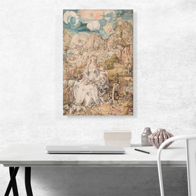 " Mary Among A Multitude Of Animals 1503 " by Albrecht Durer Painting Print