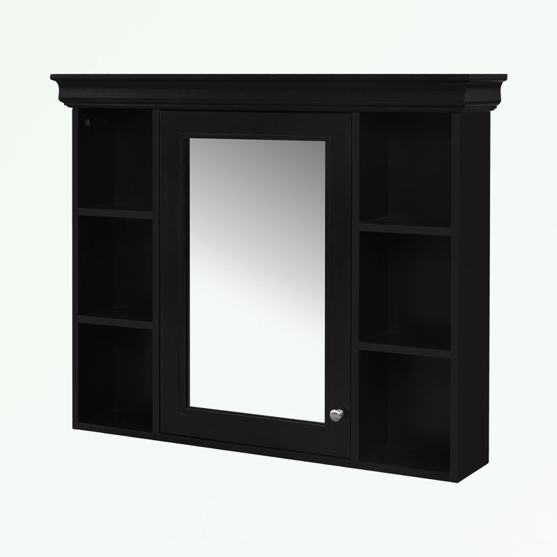 Armoire de salle de bain Moreauville, Noir, noir, noir, noir