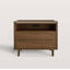 Table de chevet 2 tiroirs Mid-Century avec prises-599908314