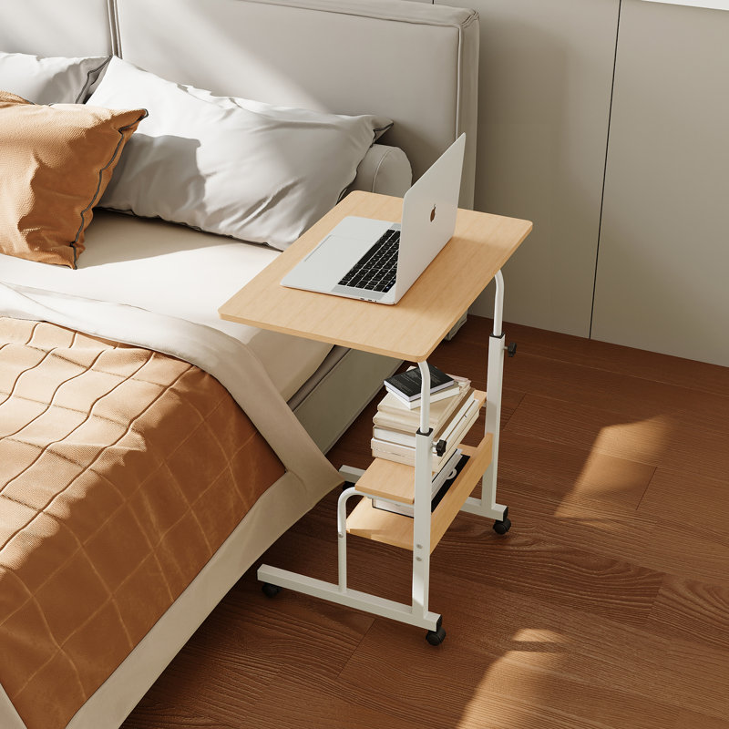 MDF Computer Desk, light brown/light brown；white