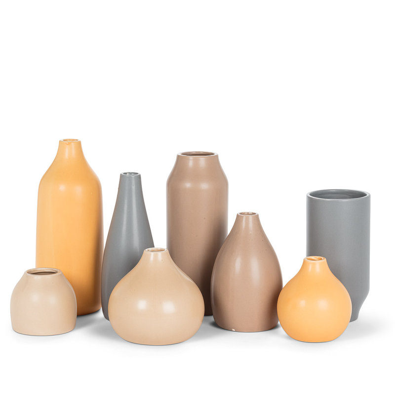 Vase gris mat