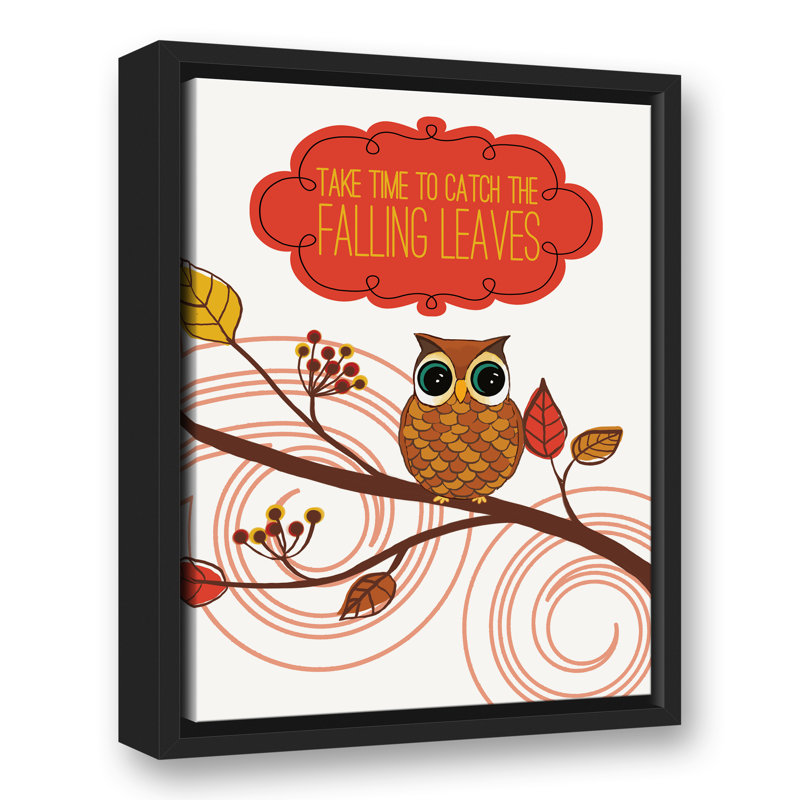 « Friendly Fall Reminder », art encadré, H 16 po x l 12 po x P 1,75 po, Toile tendue